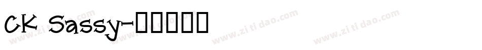 CK Sassy字体转换